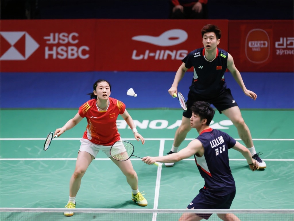 苏迪曼杯巅峰对决:中国队迎战韩国队 在双打项目中,中国队的女双组合陈清晨/贾